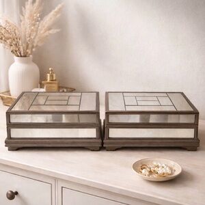 Uttermost Jewelry box mirrored Decorative Panel